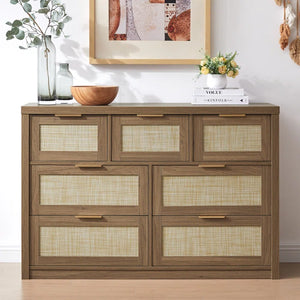 Adorn Home Ana Chest of  Drawer with Rattan Cane Work