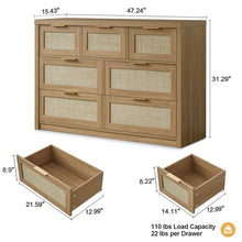 Load image into Gallery viewer, Adorn Home Ana Chest of Drawer with Rattan/Cane Mesh
