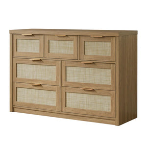 Adorn Home Ana Chest of  Drawer with Rattan Cane Work