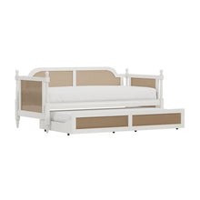 Load image into Gallery viewer, Adorn Homez Tribe Trundle Wooden Bed with Rattan/Cane Mesh
