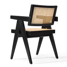 Load image into Gallery viewer, Adorn Homez Dazzle Teakwood Dinning Chair with Ratan/Cane Mesh
