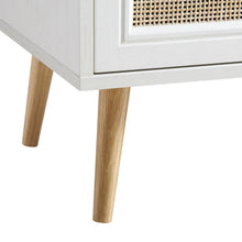 Load image into Gallery viewer, Adorn Homez Boho Rattan Mesh Chest of 6 Drawers
