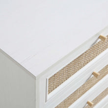 Load image into Gallery viewer, Adorn Homez Boho Rattan Mesh Chest of 6 Drawers
