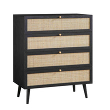 Load image into Gallery viewer, Adorn Homez Avalon  Rattan Mesh Chest of  Drawers,
