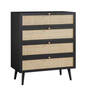 Adorn Homez Avalon  Rattan Mesh Chest of  Drawers,