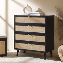 Load image into Gallery viewer, Adorn Homez Avalon  Rattan Mesh Chest of  Drawers,
