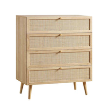 Load image into Gallery viewer, Adorn Homez Avalon  Rattan Mesh Chest of  Drawers,
