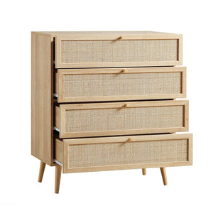 Adorn Homez Avalon  Rattan Mesh Chest of  Drawers,