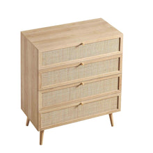 Load image into Gallery viewer, Adorn Homez Avalon  Rattan Mesh Chest of  Drawers,
