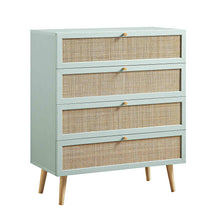 Load image into Gallery viewer, Adorn Homez Avalon  Rattan Mesh Chest of  Drawers,
