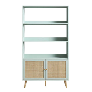 Adorn Home Canny Woven Rattan Mesh Bookcase