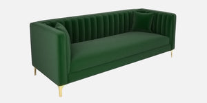 Adorn Homez Jack  3 Seater Sofa in Premium Velvet Fabric