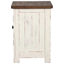 Load image into Gallery viewer, Adorn Homez Rubel wooden side table with Rustic Finish
