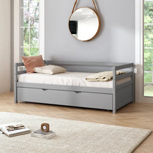 Load image into Gallery viewer, Adorn Homez Belita Trundle Wooden Daybed Without Storage
