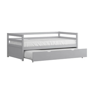 Adorn Homez Belita Trundle Wooden Daybed Without Storage