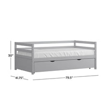 Load image into Gallery viewer, Adorn Homez Belita Trundle Wooden Daybed Without Storage
