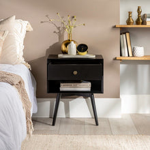 Load image into Gallery viewer, Adorn Homez Lyra Side Table in Solid Wood
