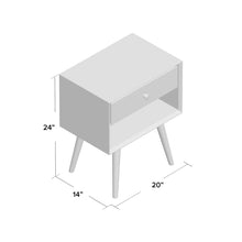 Load image into Gallery viewer, Adorn Homez Lyra Side Table in Solid Wood
