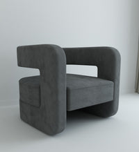 Load image into Gallery viewer, Adorn Homez  Otto Accent Chair in Premium Velvet Fabric
