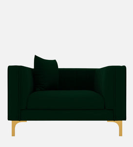 Adorn Homez Jack 1 Seater Sofa in Premium Velvet Fabric
