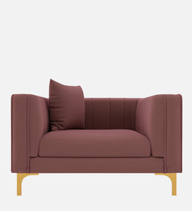 Adorn Homez Jack 1 Seater Sofa in Premium Velvet Fabric