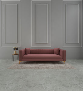 Adorn Homez Jack  3 Seater Sofa in Premium Velvet Fabric