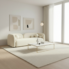 Load image into Gallery viewer, Adorn Homez Katrien 3 seater Curve Sofa in Premium Boucle Fabric
