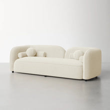 Load image into Gallery viewer, Adorn Homez  Katrien  3 seater Curve  Sofa in Premium Boucle Fabric
