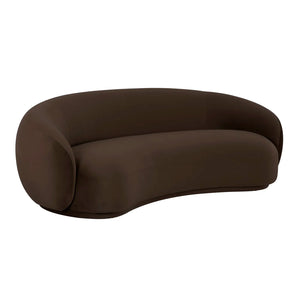 Adorn Homez Ember 3 Seater Curve Sofa in Premium Velvet