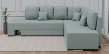 Load image into Gallery viewer, Adorn Homez Imperial L Shape Sofa Cum Bed RHS - Velvet  - With Cushions
