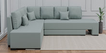 Load image into Gallery viewer, Adorn Homez Imperial L Shape Sofa Cum Bed LHS - Velvet  - With Cushions
