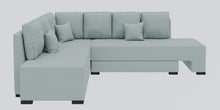 Load image into Gallery viewer, Adorn Homez Imperial L Shape Sofa Cum Bed LHS - Velvet  - With Cushions
