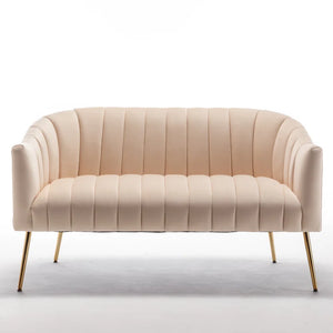 Adorn Homez Noble Compact Sofa 2+1 in Premium Velvet Fabric