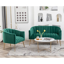 Load image into Gallery viewer, Adorn Homez Noble Compact Sofa 2+1 in Premium Velvet Fabric
