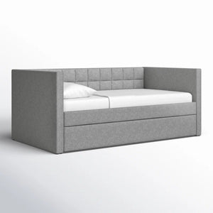 Adorn Homez Elora Trundle Upholstered Daybed Without Storage in Fabric