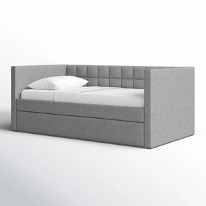 Adorn Homez Elora Trundle Upholstered Daybed Without Storage in Fabric