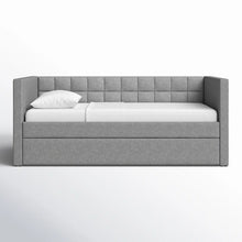 Load image into Gallery viewer, Adorn Homez Elora Trundle Upholstered Daybed Without Storage in Fabric
