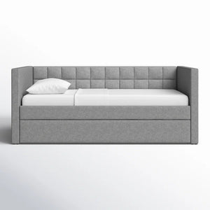 Adorn Homez Elora Trundle Upholstered Daybed Without Storage in Fabric