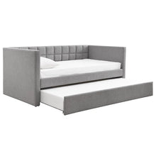 Load image into Gallery viewer, Adorn Homez Elora Trundle Upholstered Daybed Without Storage in Fabric
