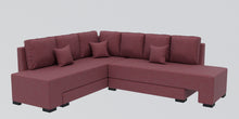 Load image into Gallery viewer, Adorn Homez Imperial L Shape Sofa Cum Bed LHS - Fabric - With Cushions
