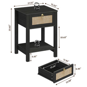 Adorn Homez Arturo Solid Wood Bed side table