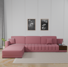 Load image into Gallery viewer, Adorn Homez Elite Sectional Sofa in Premium Velvet Fabric
