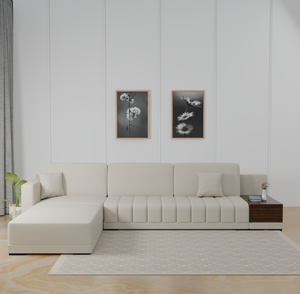 Adorn Homez Elite Sectional Sofa in Premium Velvet Fabric