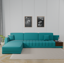 Load image into Gallery viewer, Adorn Homez Elite Sectional Sofa in Premium Velvet Fabric
