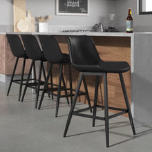Load image into Gallery viewer, Adorn Homez Erwin Solid Wood Bar Stool In Leatherette
