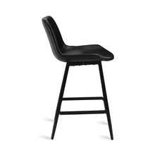 Load image into Gallery viewer, Adorn Homez Erwin Solid Wood Bar Stool In Leatherette
