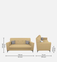 Load image into Gallery viewer, Adorn Homez Solitaire Sofa Set 2 Seater in Fabric
