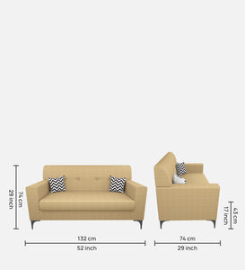 Adorn Homez Solitaire Sofa Set 2 Seater in Fabric