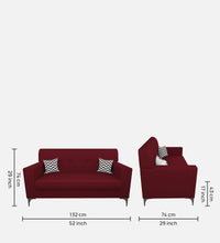 Load image into Gallery viewer, Adorn Homez Solitaire Sofa Set 2 Seater in Fabric
