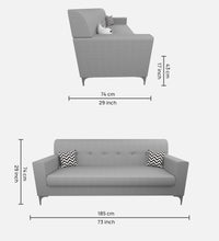 Load image into Gallery viewer, Adorn Homez Solitaire Sofa 3 Seater in Fabric
